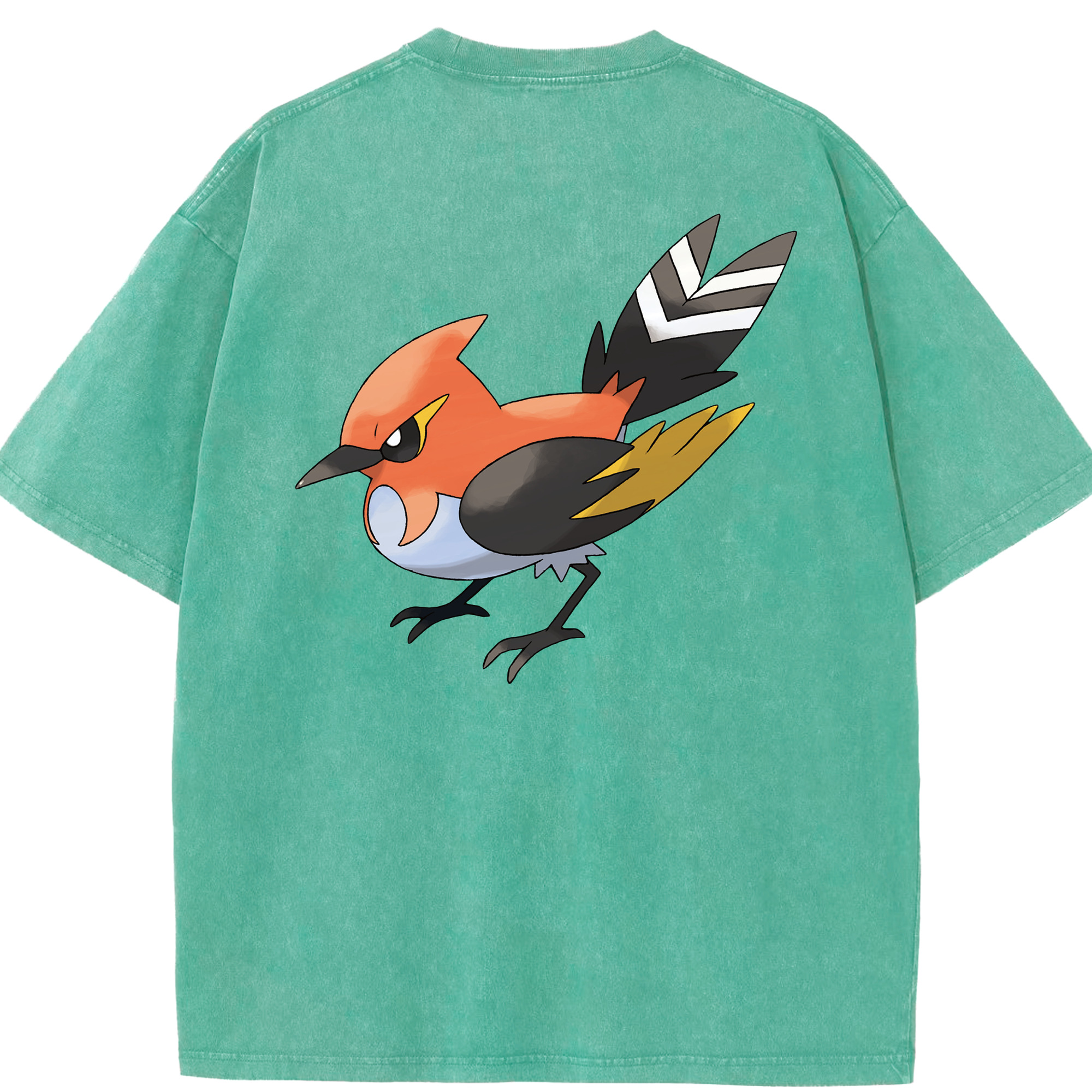 （画像用） ポケットモンスター Pokémon 綿100% ヴィンテージ風 半袖Tシャツ（背面プリント）